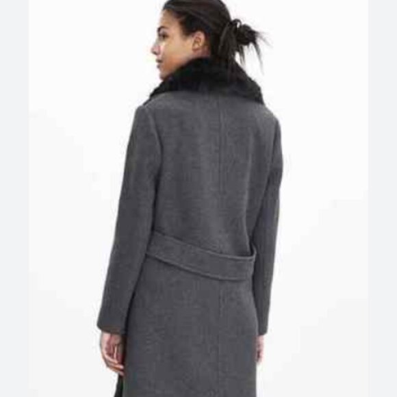 Banana Republic Heritage Collection LIKE NEW two tone wool double breasted coat - Picture 3 of 10